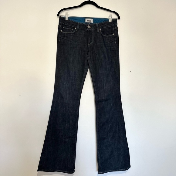 PAIGE Women's Skyline Boot Petite Bootcut Jeans 27 low rise - Picture 1 of 5